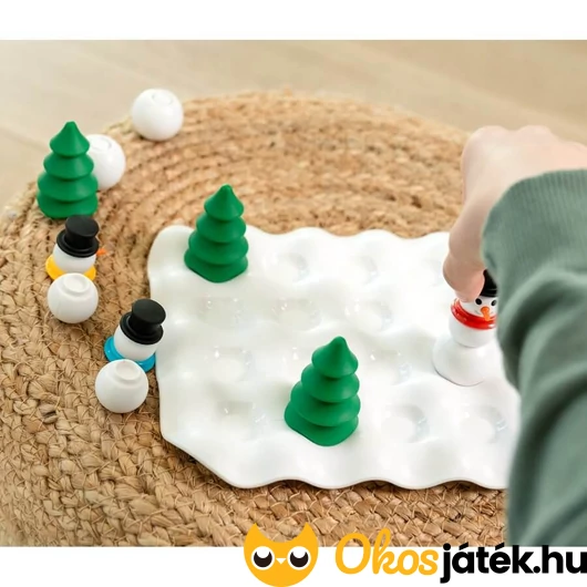 Hóember építő! logikai sorrend fejlesztőjáték
