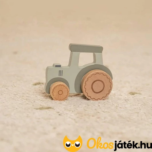 Játék traktor fából piciknek - Little Dutch