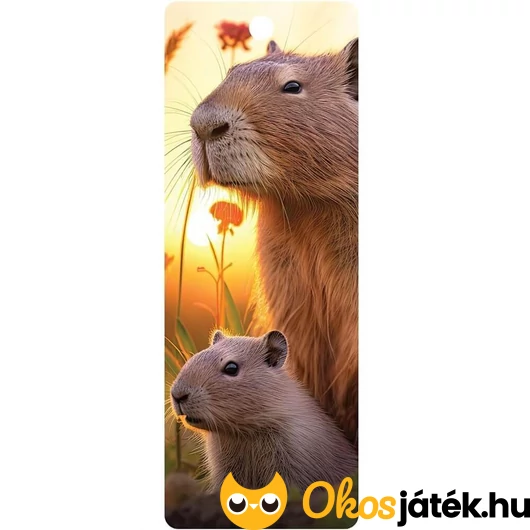 3D kapibara könyvjelző