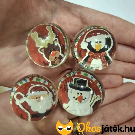 Kicsi karácsonyi pattogó labda