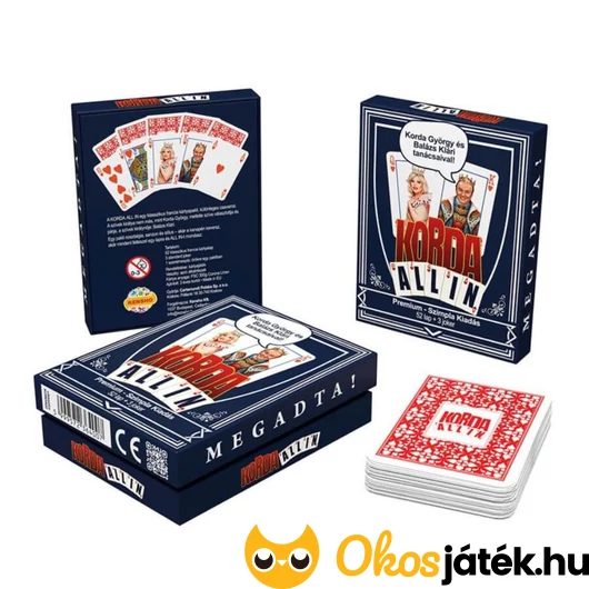 Korda All in - Prémium francia kártya pakli 3 jokerrel