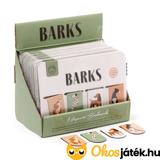 Kutyás mágneses könyvjelző szett 4db