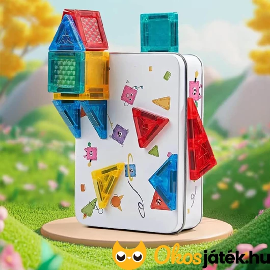 Mini mágneses lapkák építőjáték utazáshoz