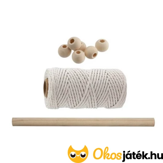 Makramé készítő szett tartalma