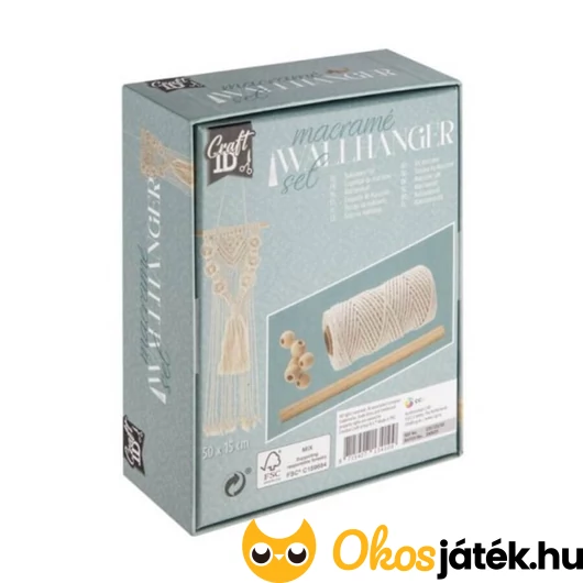 Csináld magad makramé falidísz készítő játék