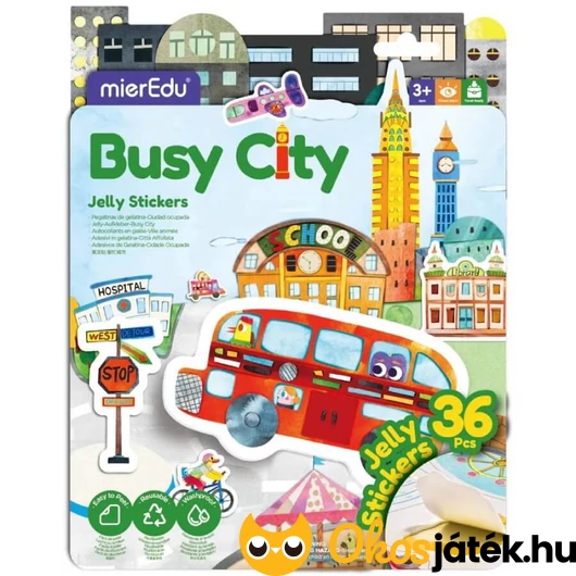 Zselés matricázó készlet - A nyüzsgő város