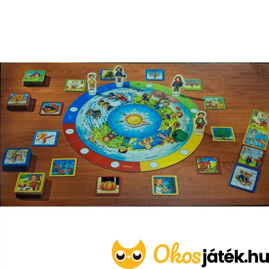 Naptár tanuló társasjáték ovisoknak