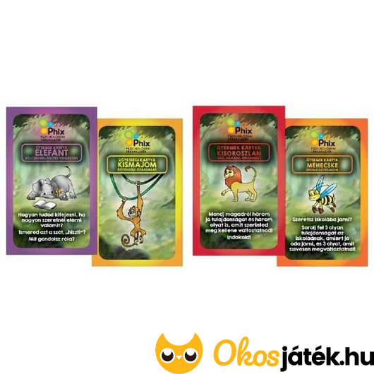 Családi beszélgetős társasjáték Phix junior kártyák
