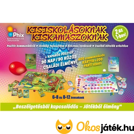 Phix 2 az 1-ben pszichológiai társasjáték