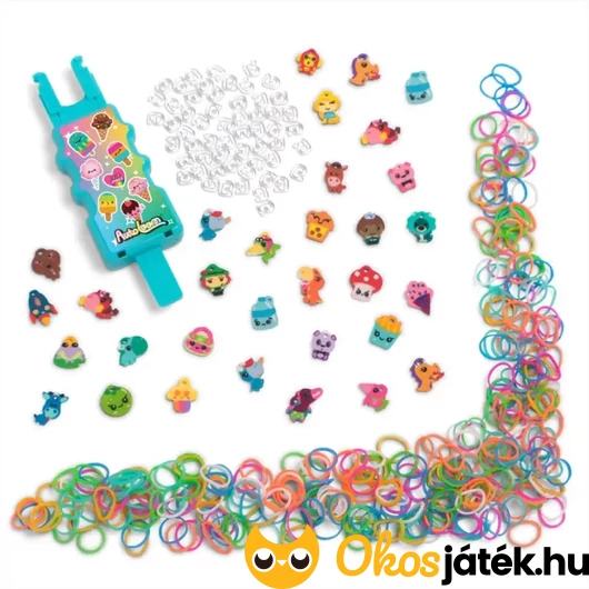 Rainbow loom Loomi pals gumikarkötő készítő tartalma