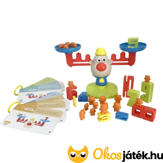 Rénszarvas mérleg játék, feladványokkal