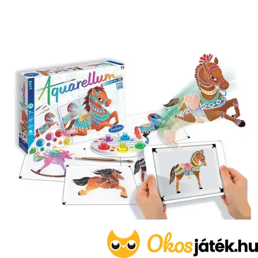 3D lovas kifestő - Sentosphere Aquarellum