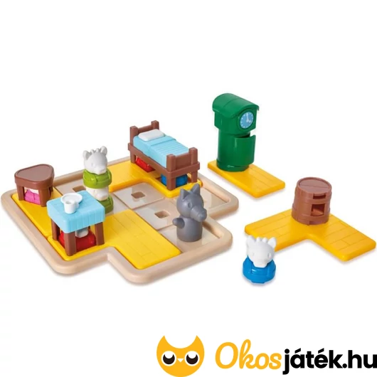 Smart Games A farkas &amp; a 7 kecskegida logikai játék elemei