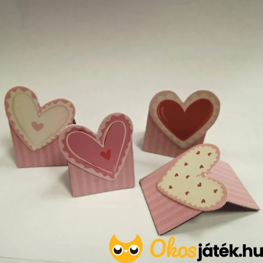 Mágneses szív könyvjelzők csomagban