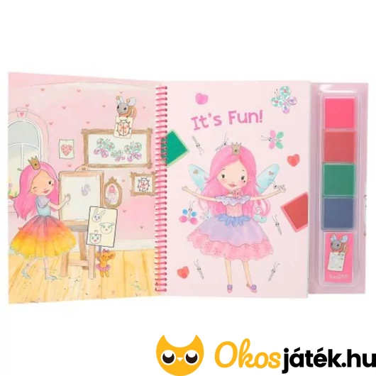 Ylvi Princess Mimi hercegnős ujjfestő füzet nyomdapaddal
