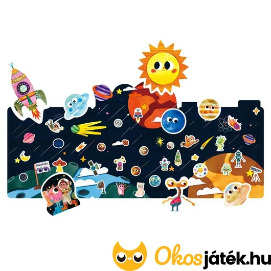 Újrahasználható zselés matricák gyűjtőfüzetben