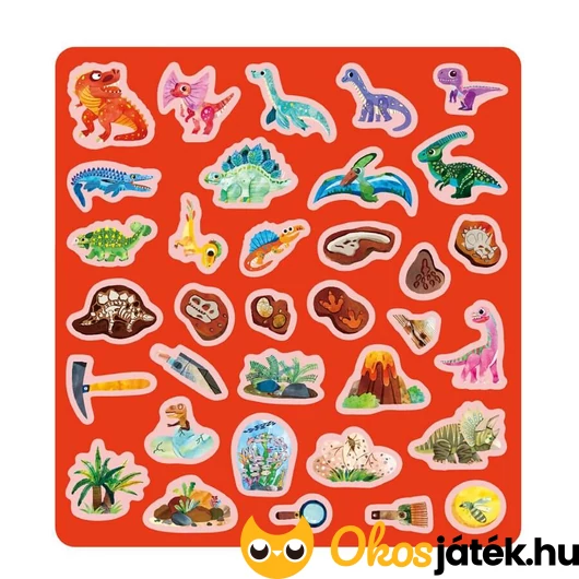 Dinoszauruszos zselés matricák