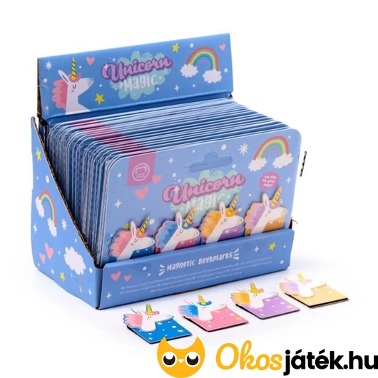 Egyszervús mágneses könyvjelző szett 4 db