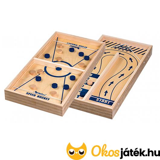 Asztali gyorsasági hoki és pöckölős flipper játék