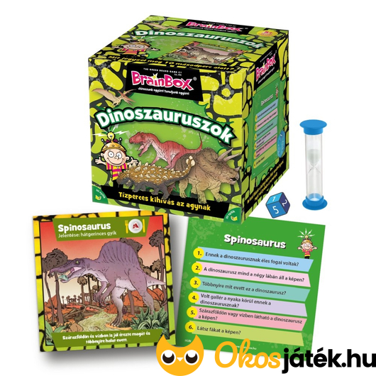 brainbox dinoszaurusz kvíz játék gyerekeknek 