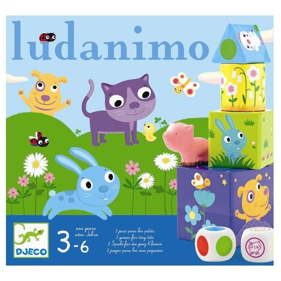 Ludanimo 3 játék egyben kicsiknek - Djeco