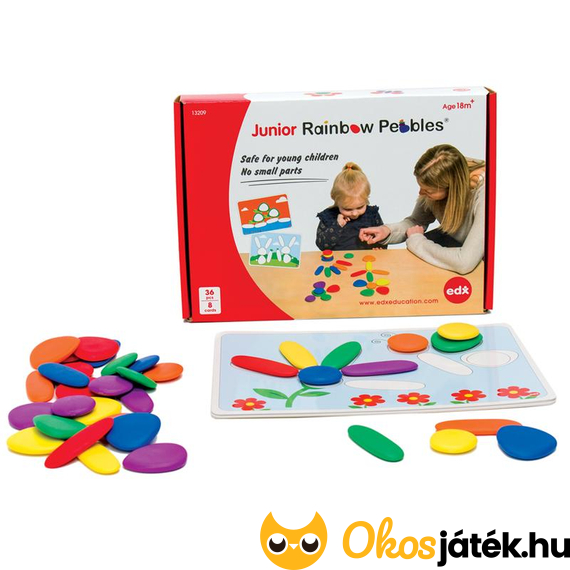 szivárvány kavicsok junior rainbow pebbles készségfejlesztő játék óvodásoknak