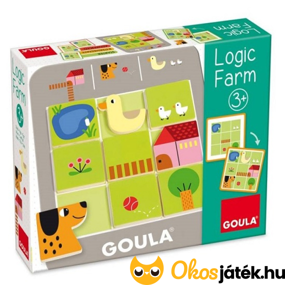 Goula Logikus farm logikai játék ovisoknak óvodásoknak