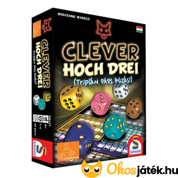 Clever hoch Drei roll and write társasjáték