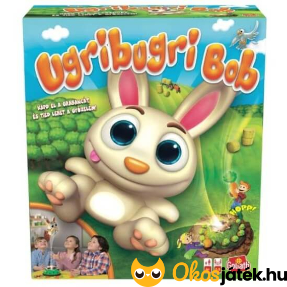 Ugribugri Bob társasjáték nyuszis répás játék gyerekenek húsvétra