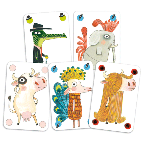 Pipolo blöffölős kártyajáték kártyái