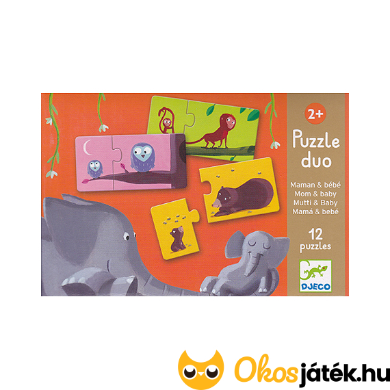 Puzzle duo állatok és kicsinyeik - Djeco