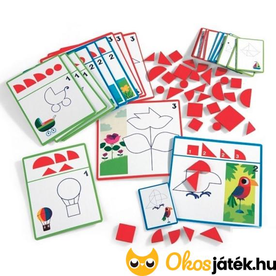 Djeco 8300 alakzatok és formák tangram