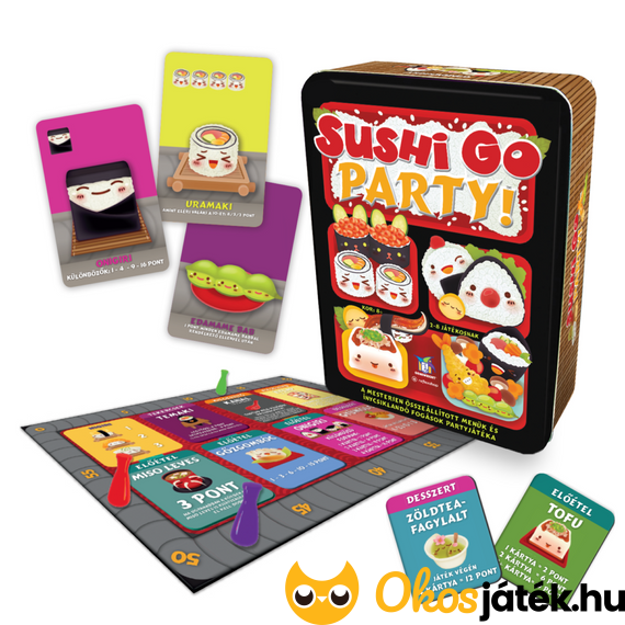 Sushi go party tartalma