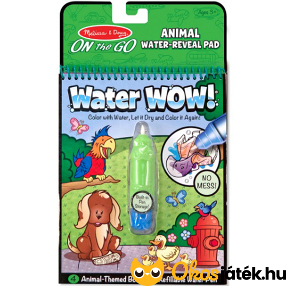 Vizes színező - Water Wow állatos