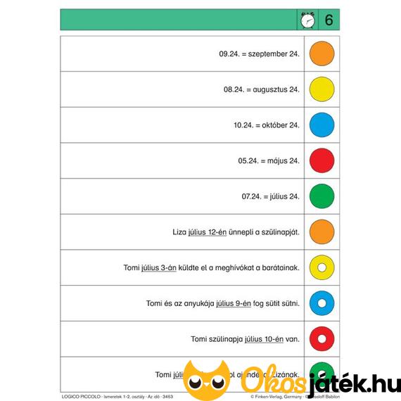 Logico Piccolo füzet lapjai