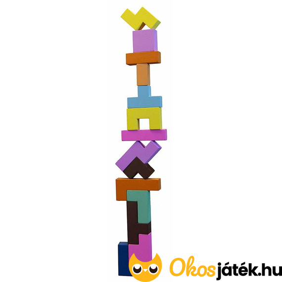 katamino family 3 dimenziós torony építő egyensúly ügyességi játék óvodásoknak társasjáték