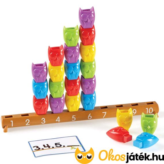 Számolós baglyos fejlesztőjáték gyerekeknek