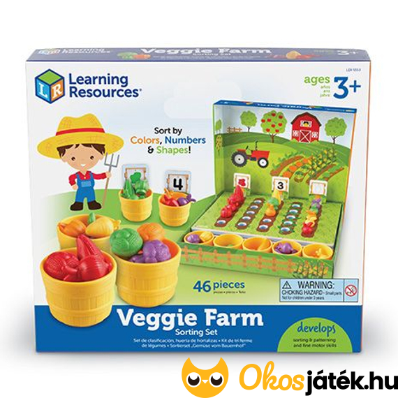 Veggie Farm - számoló, szortírozó játék zöldségekkel