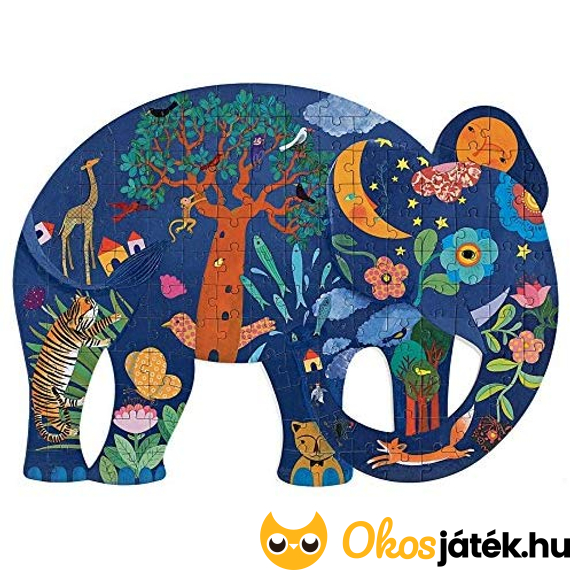 művész puzzle - elefánt
