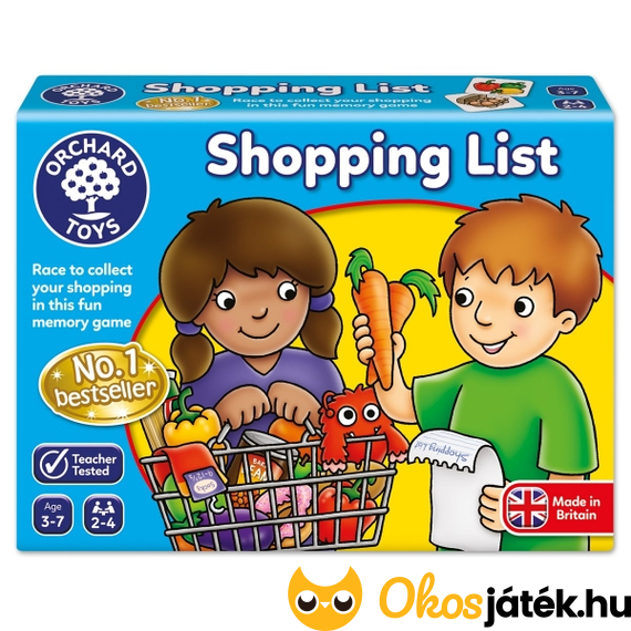 Shopping list Orchard Toys - Bevásárlós játék - Angol