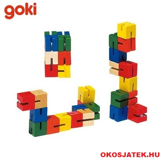 Goki tekerhető (mini) fa kígyó játék - GO HS012