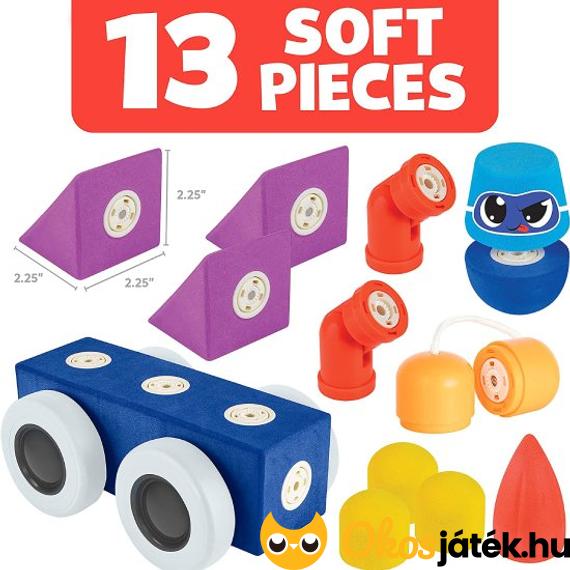 13 db-os puha építőjáték