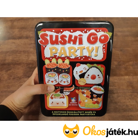 Sushi go party játék mérete