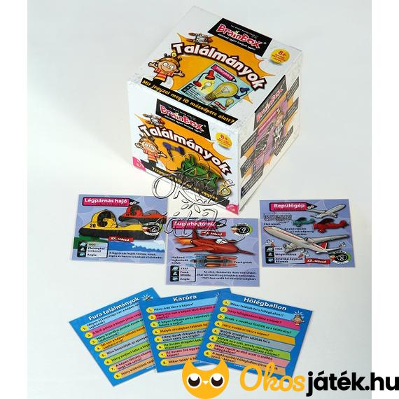 Brainbox találmányok játék kártyái